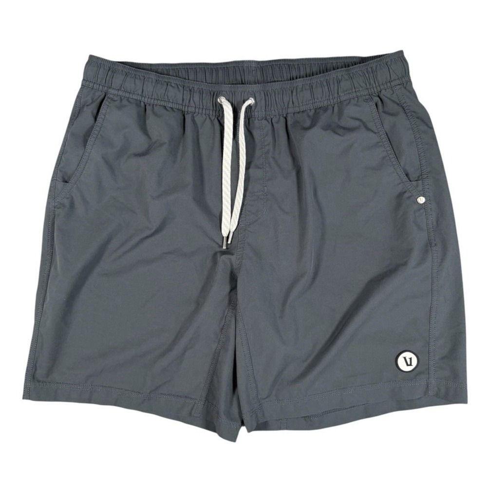 Vuori Kore Shorts Mens XL Light Grey Performance Lined Training V302 7.5 Inseam